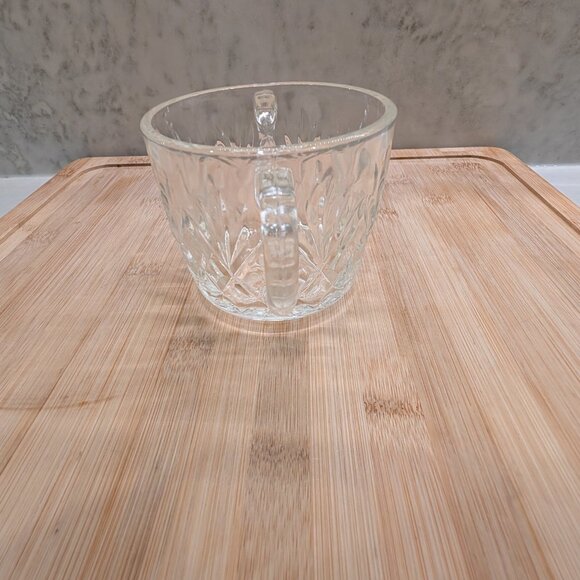 Vintage 1940's Pressed Glass Sugar Bowl - Picture 3 of 7